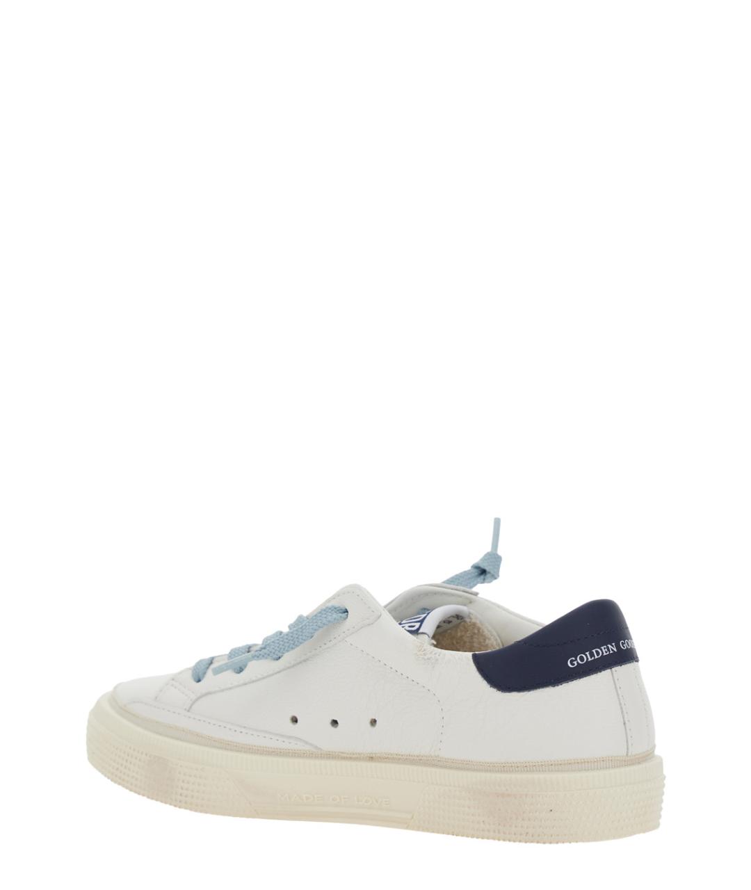 GOLDEN GOOSE Белые кожаные кеды, фото 3