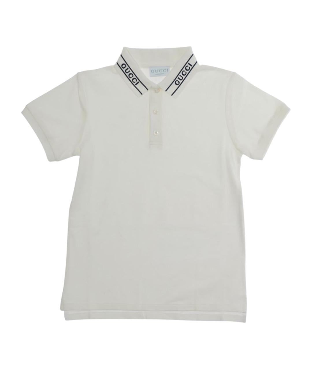 GUCCI KIDS Белая хлопковая детская футболка, фото 1