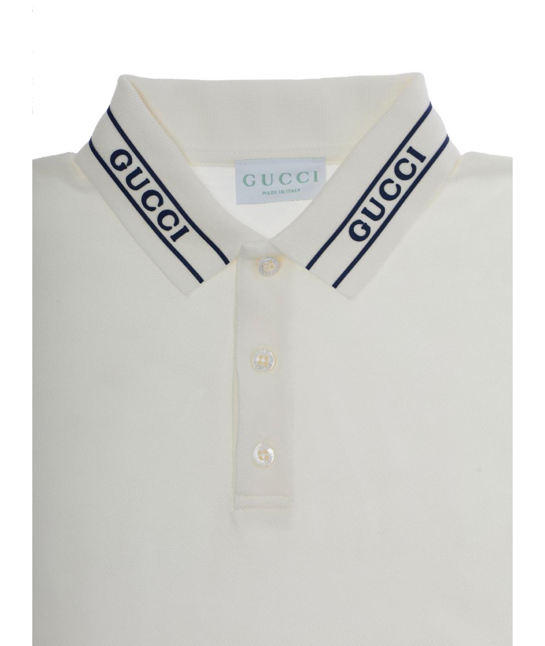 GUCCI KIDS Белая хлопковая детская футболка, фото 3