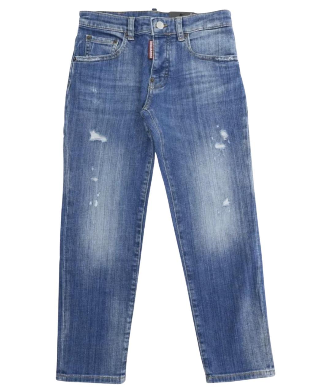 DSQUARED2 Синие хлопковые детские джинсы, фото 1