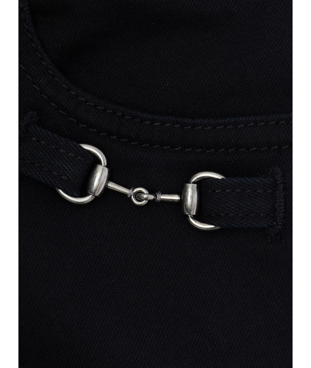 GUCCI Черные хлопковые детские джинсы, фото 3