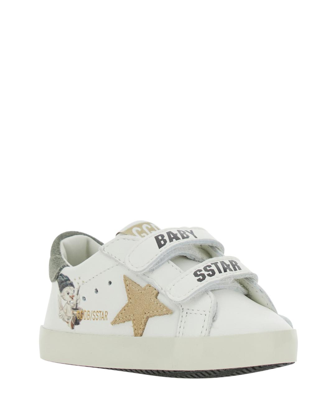 GOLDEN GOOSE Белые кожаные кеды, фото 2