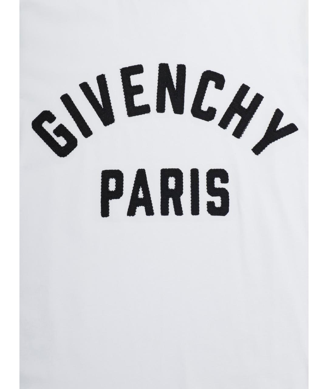 GIVENCHY Белая хлопковая детская футболка, фото 3