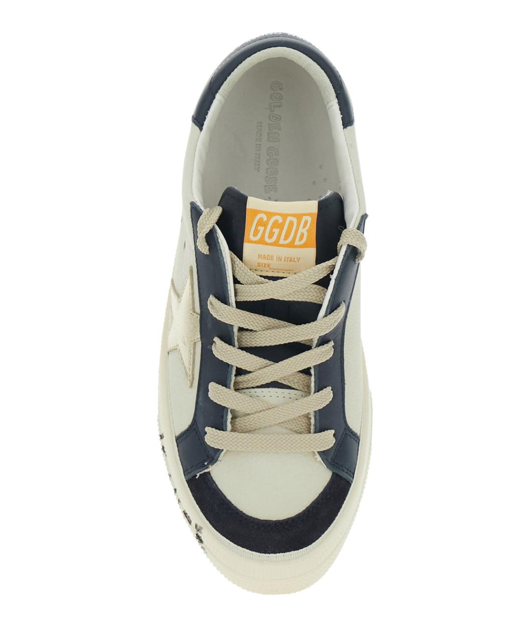 GOLDEN GOOSE Бежевые кожаные кеды, фото 4