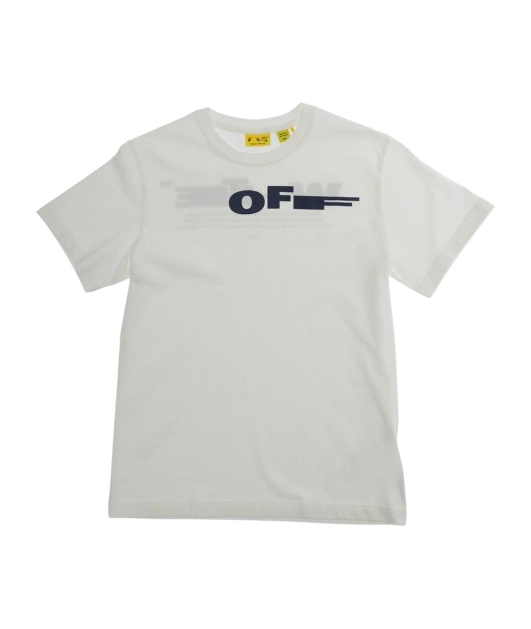 OFF-WHITE Белая хлопковая детская футболка, фото 1
