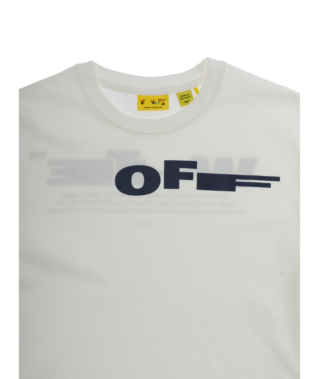 OFF-WHITE Белая хлопковая детская футболка, фото 3