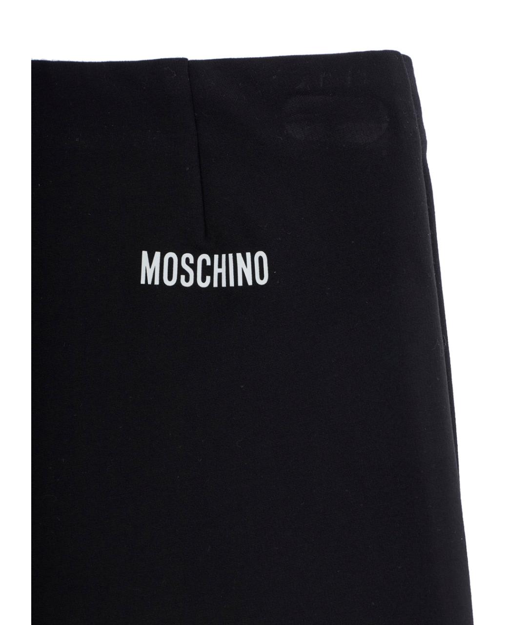 MOSCHINO Черные хлопковые брюки и шорты, фото 3
