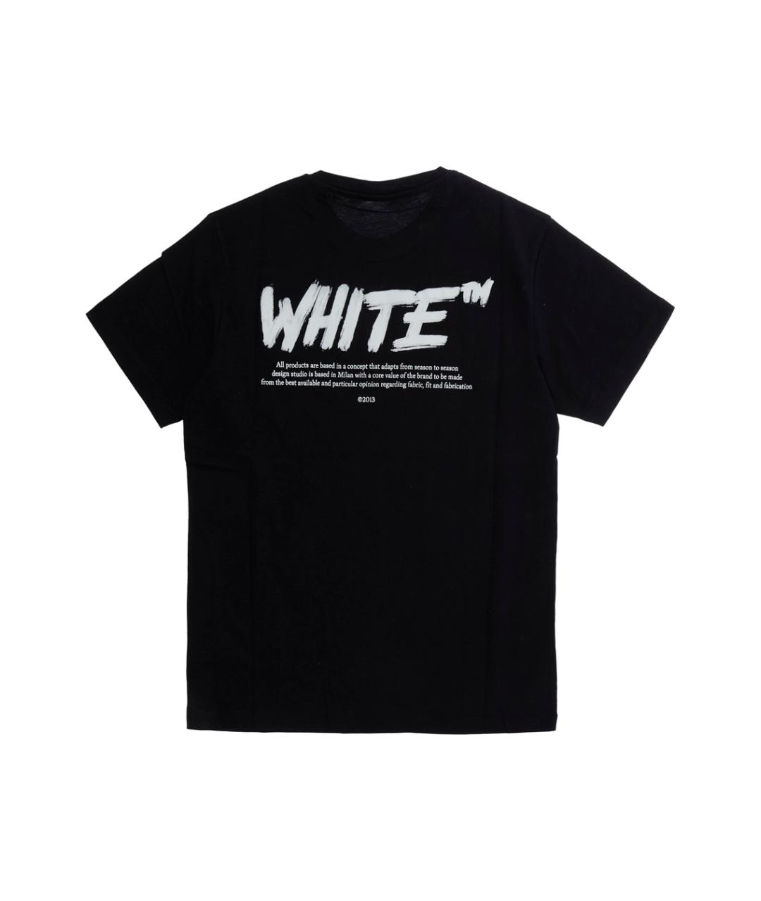 OFF-WHITE Черная хлопковая детская футболка, фото 2