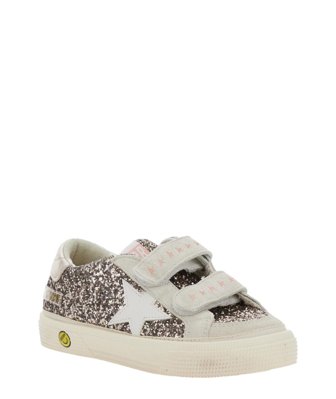 GOLDEN GOOSE Серебряные синтетические кеды, фото 2