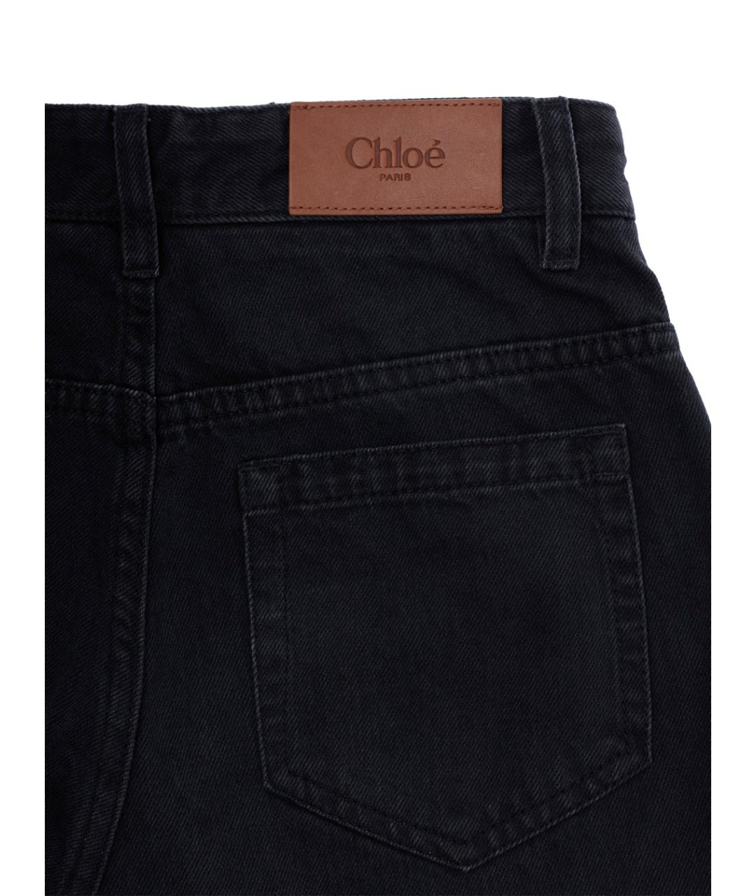 CHLOE Черные хлопковые детские джинсы, фото 3
