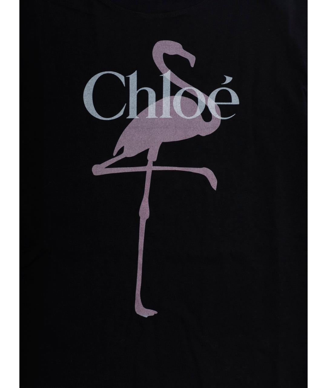 CHLOE Черный хлопковый детская футболка / топ, фото 3