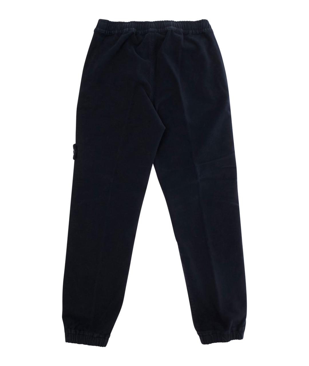 STONE ISLAND Темно-синие хлопковые брюки и шорты, фото 2