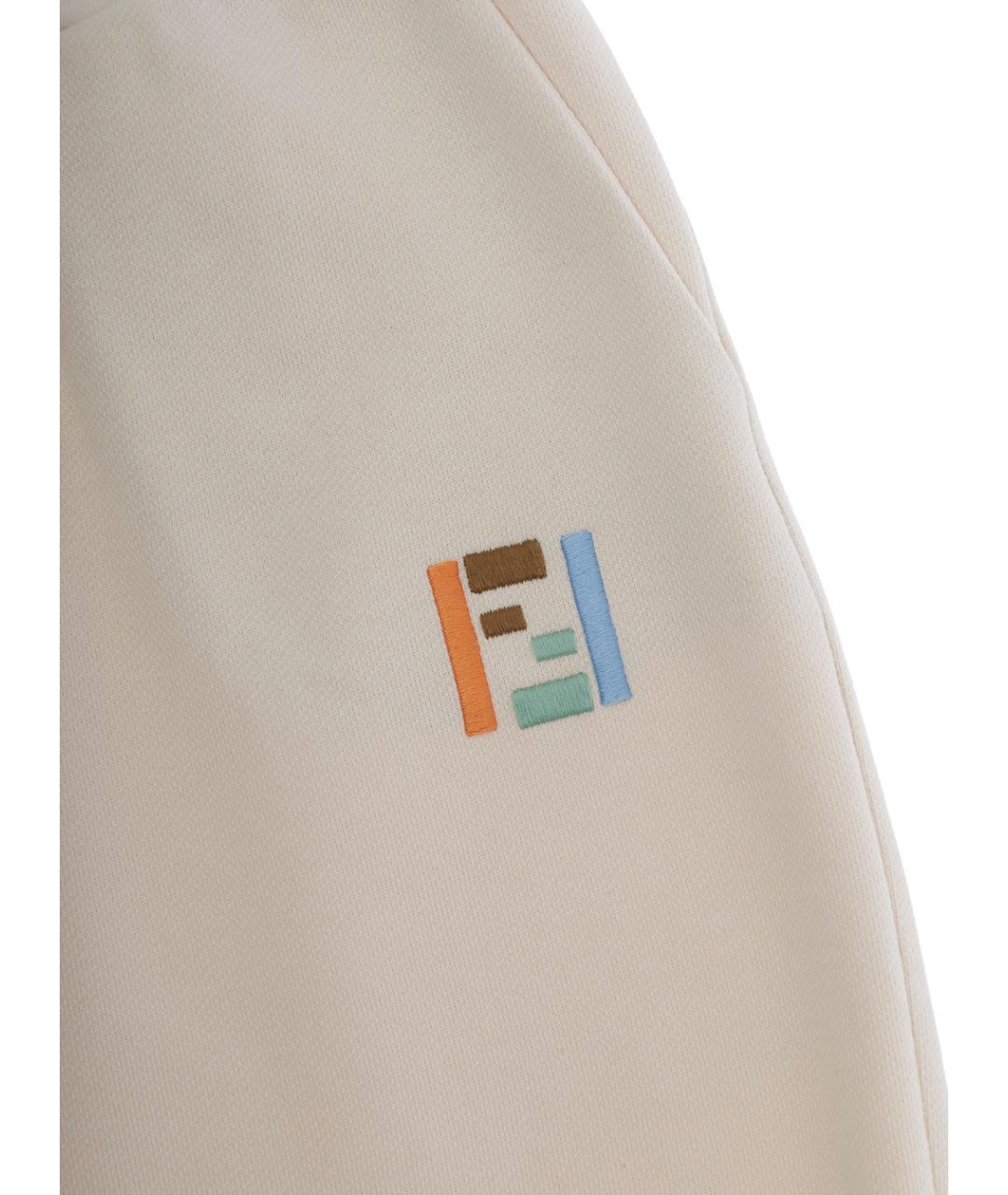 FENDI Серые хлопковые брюки и шорты, фото 3