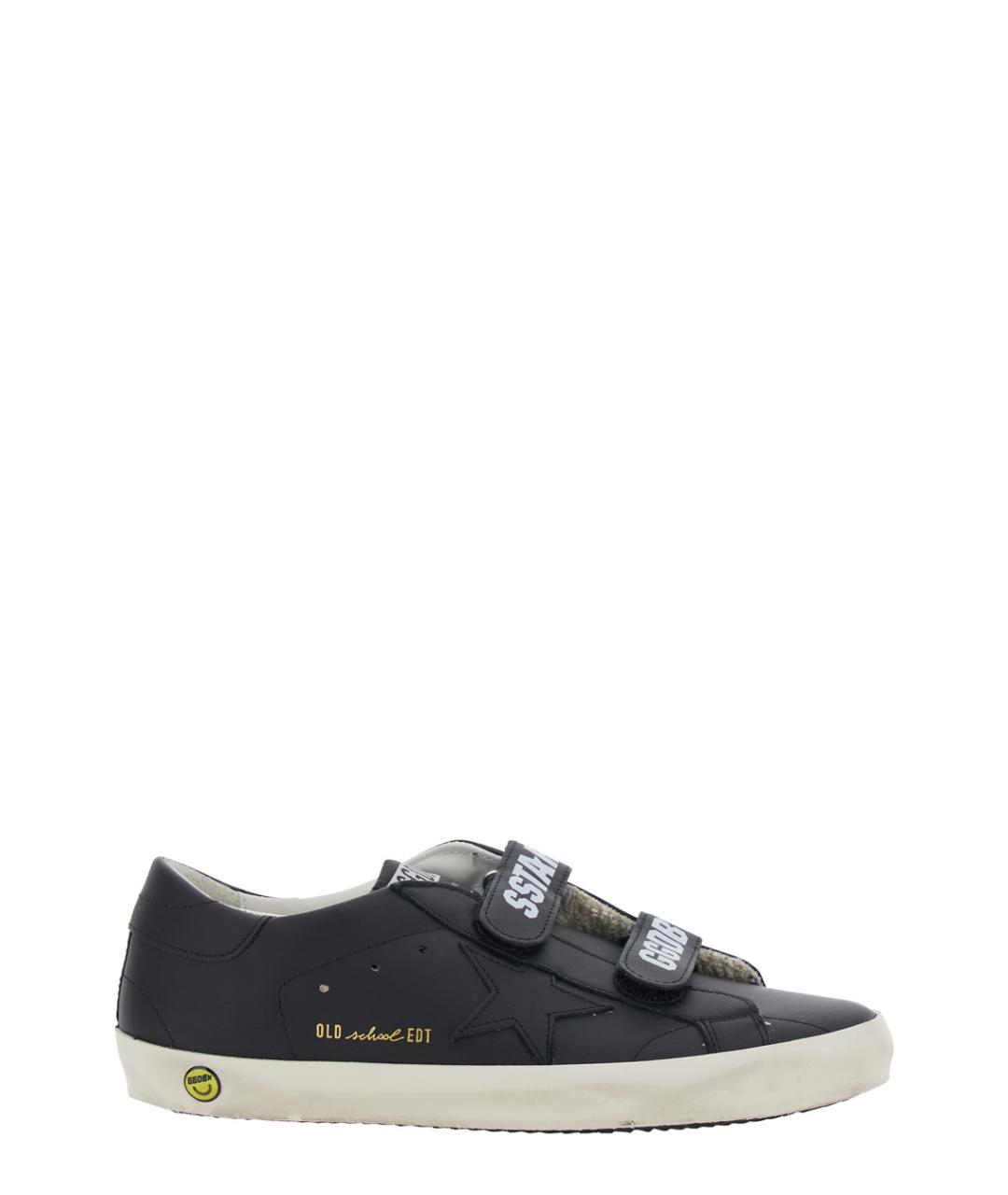 GOLDEN GOOSE Черные кожаные кеды, фото 1
