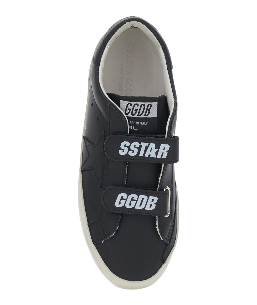 GOLDEN GOOSE Черные кожаные кеды, фото 4