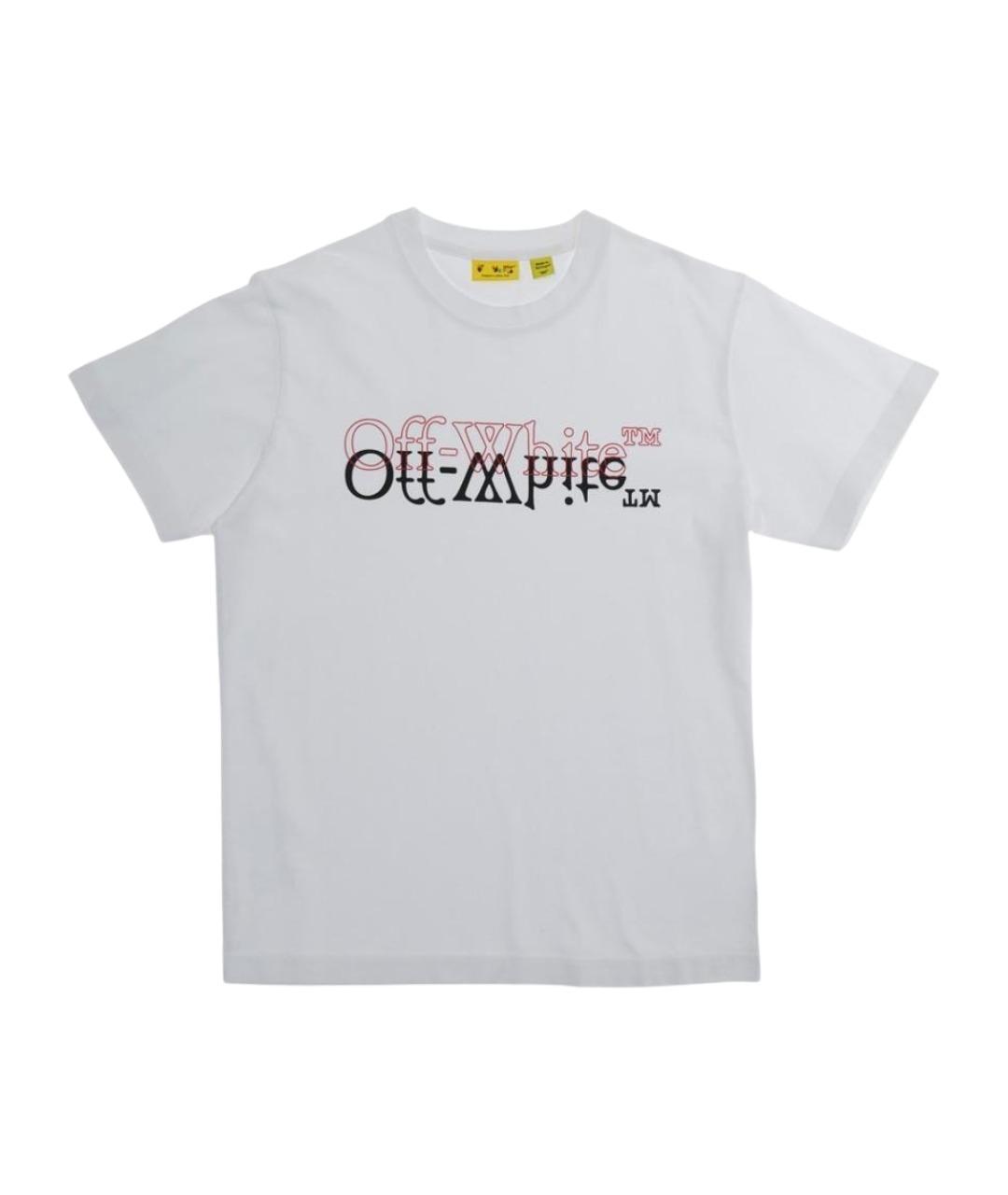 OFF-WHITE Белая хлопковая детская футболка, фото 1