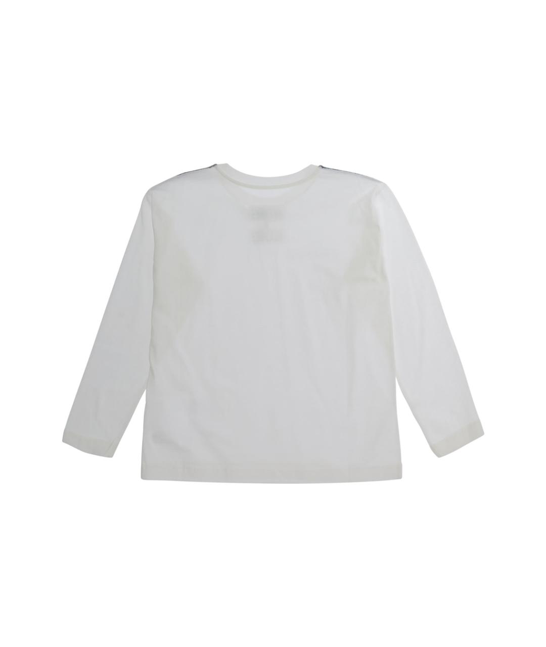 MM6 MAISON MARGIELA Белая хлопковая детская футболка, фото 2