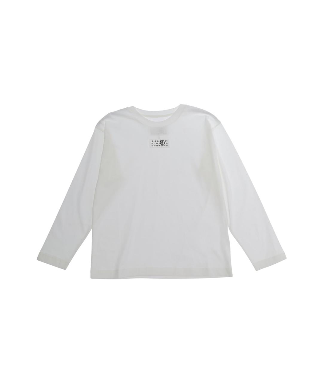MM6 MAISON MARGIELA Белая хлопковая детская футболка, фото 1