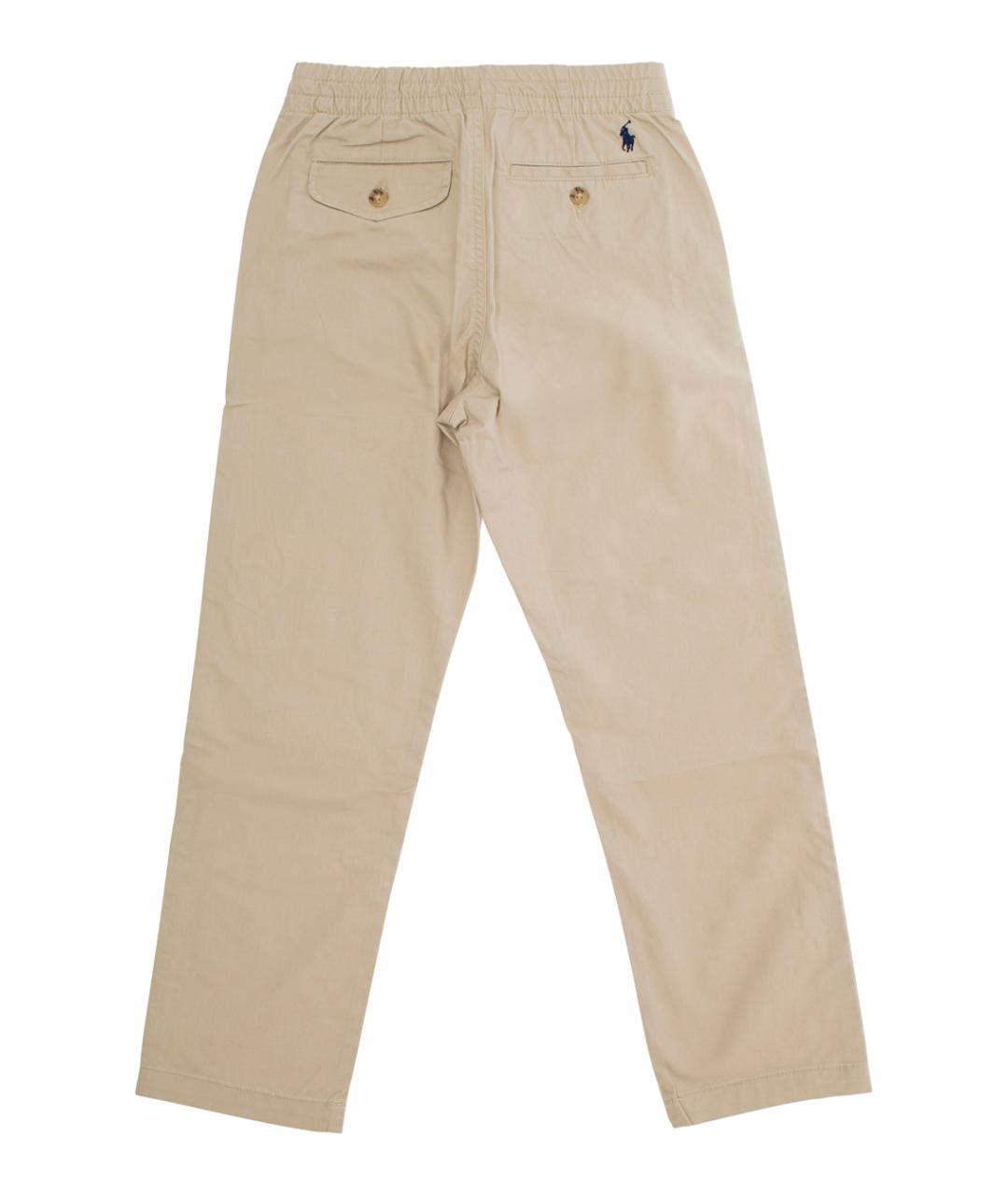 POLO RALPH LAUREN Бежевые хлопковые брюки и шорты, фото 2