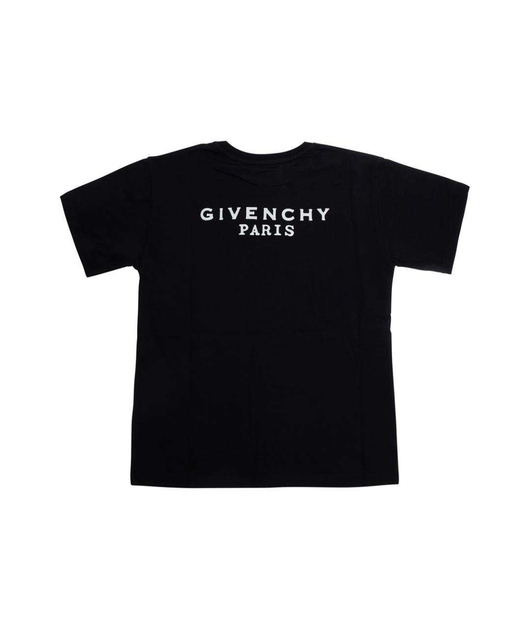 GIVENCHY Черная хлопковая детская футболка, фото 2