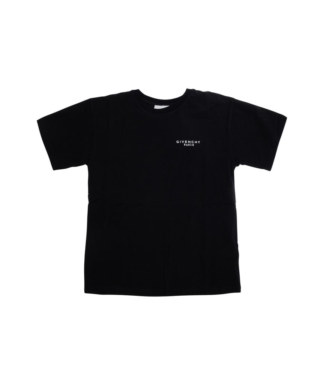 GIVENCHY Черная хлопковая детская футболка, фото 1