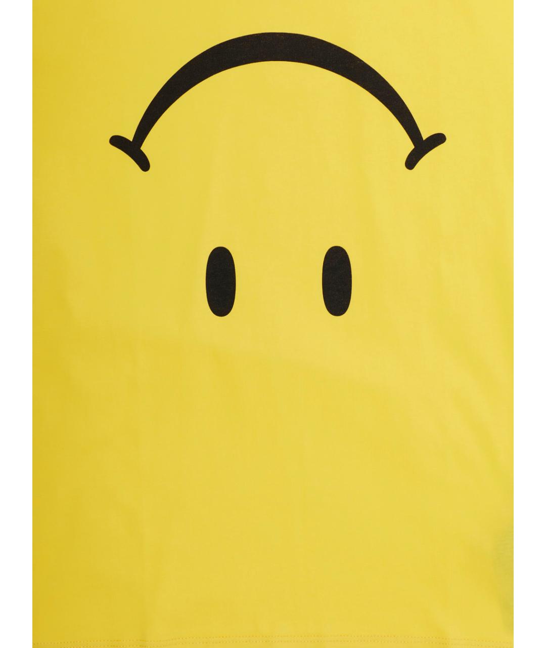 MOSCHINO Желтая хлопковая детская футболка, фото 3