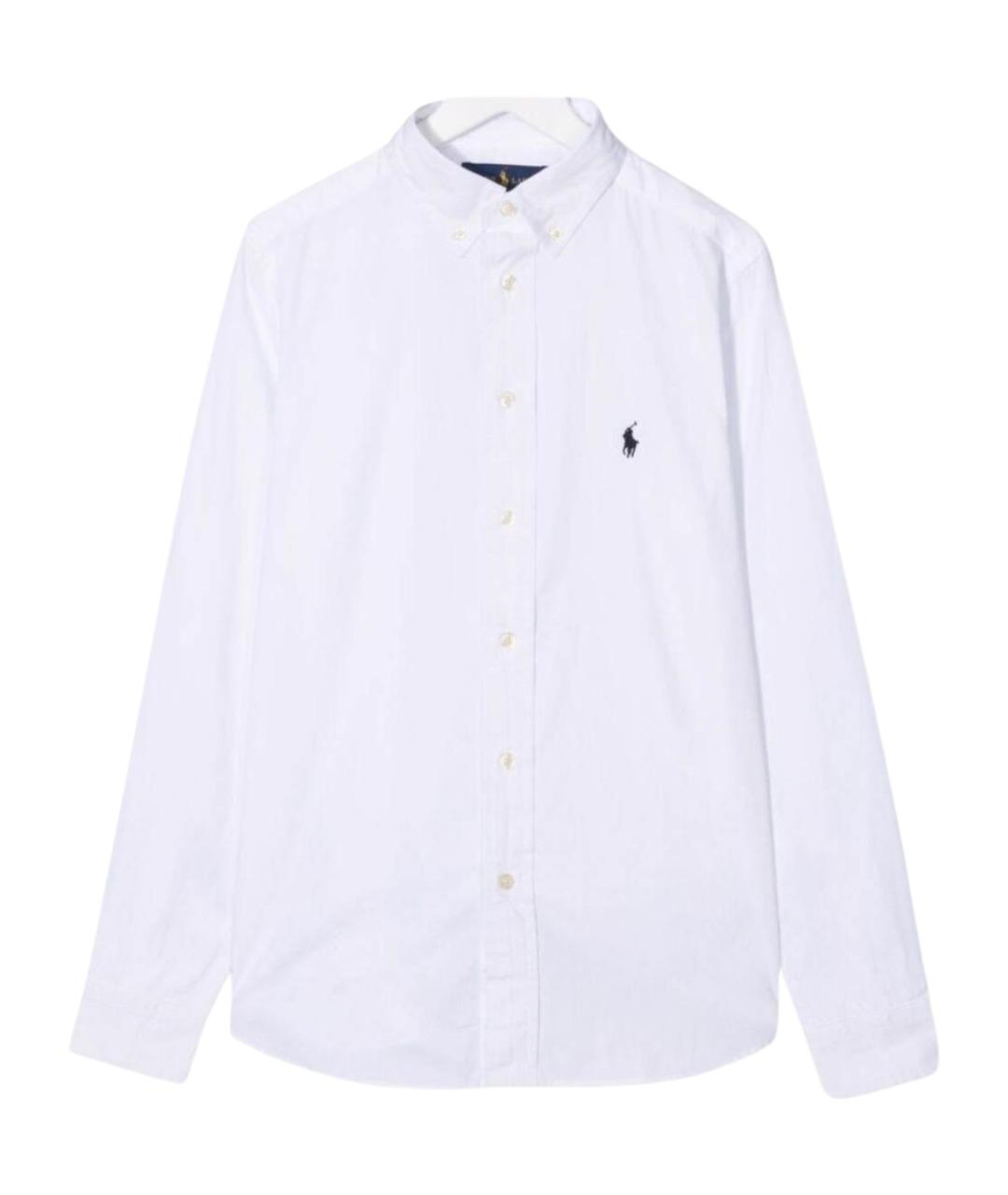 POLO RALPH LAUREN Белая хлопковая детская рубашка, фото 1