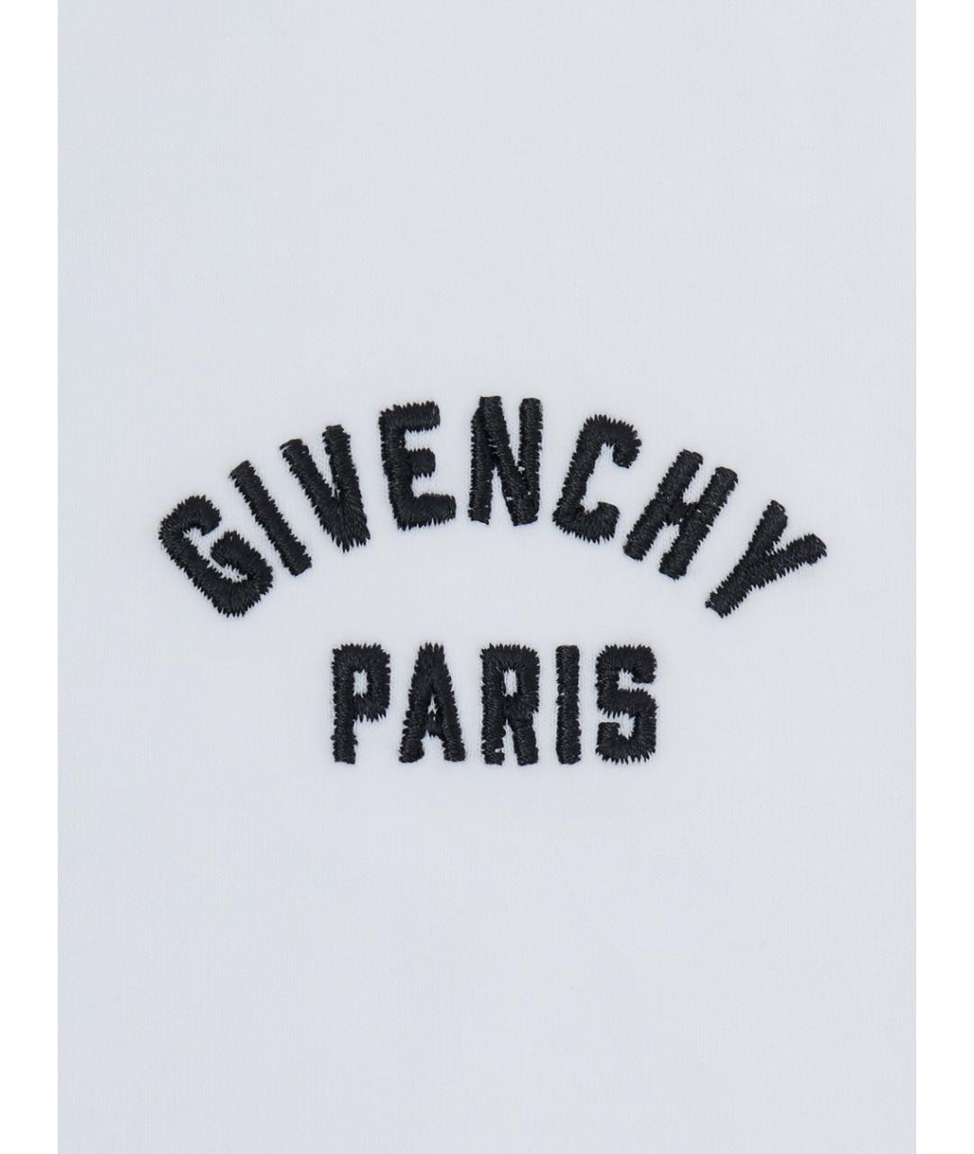 GIVENCHY Белая хлопковая детская футболка, фото 3