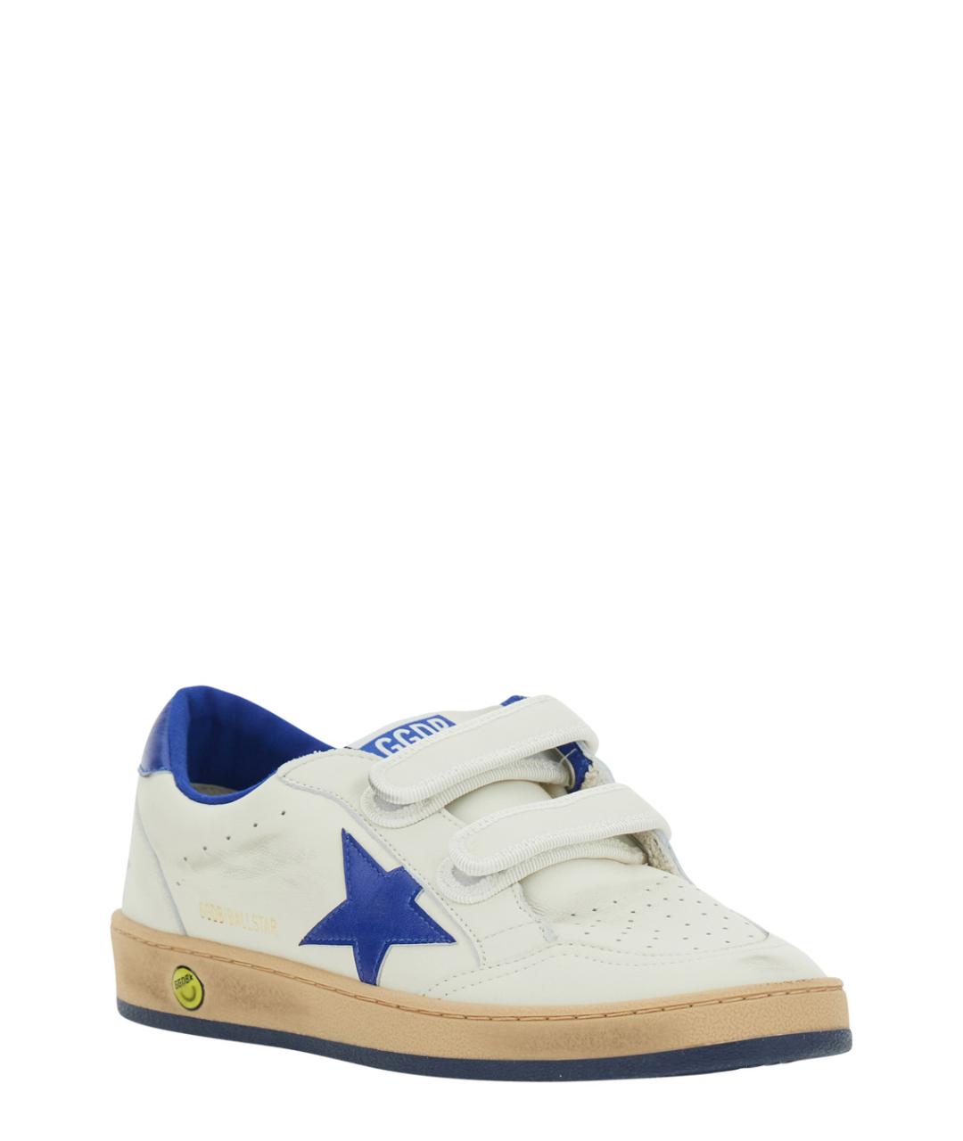 GOLDEN GOOSE Белые кожаные кеды, фото 2