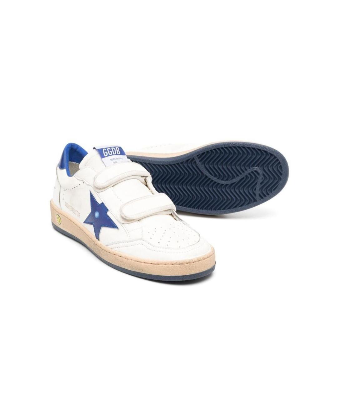 GOLDEN GOOSE Белые кожаные кеды, фото 4