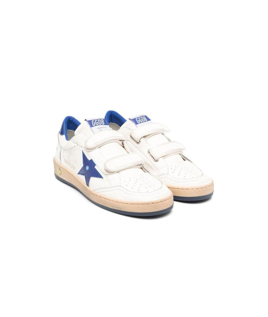 GOLDEN GOOSE Белые кожаные кеды, фото 3