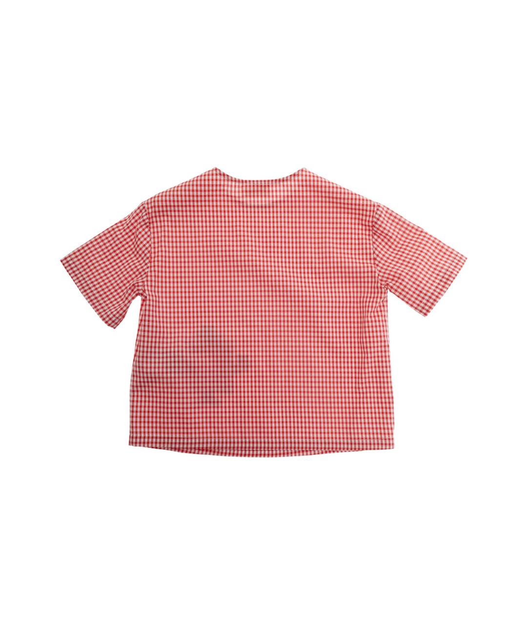 GUCCI KIDS Красный хлопковый футболка / топ, фото 2