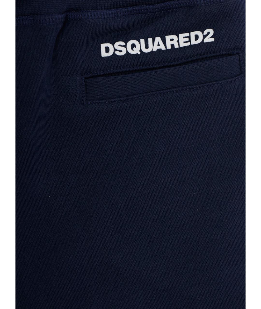 DSQUARED2 Синие хлопковые брюки и шорты, фото 3