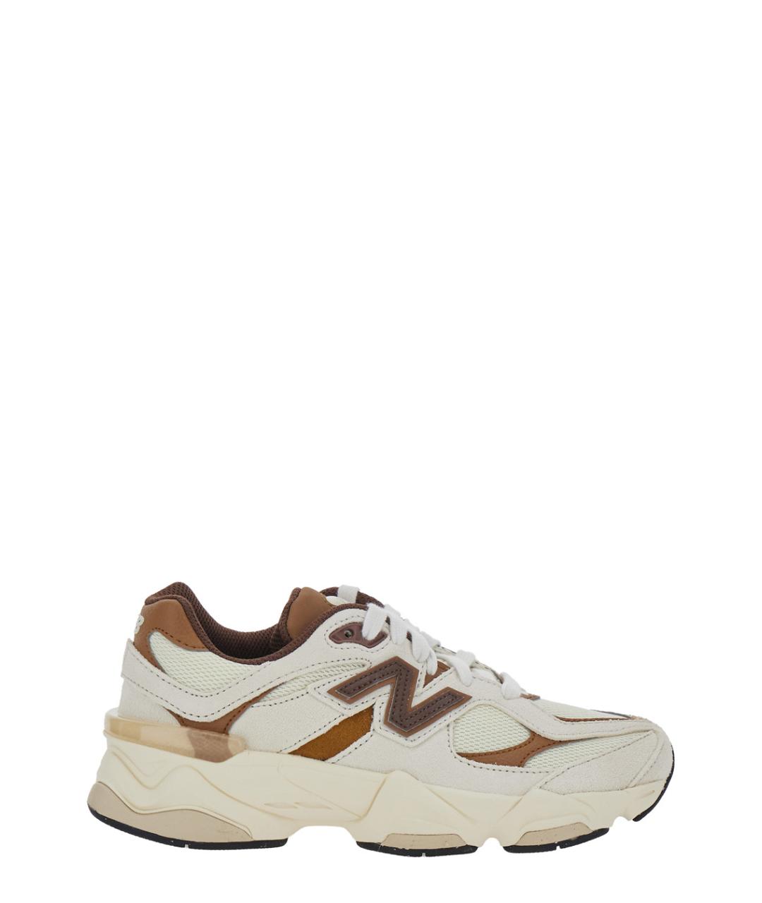 NEW BALANCE Бежевые кожаные кеды, фото 1