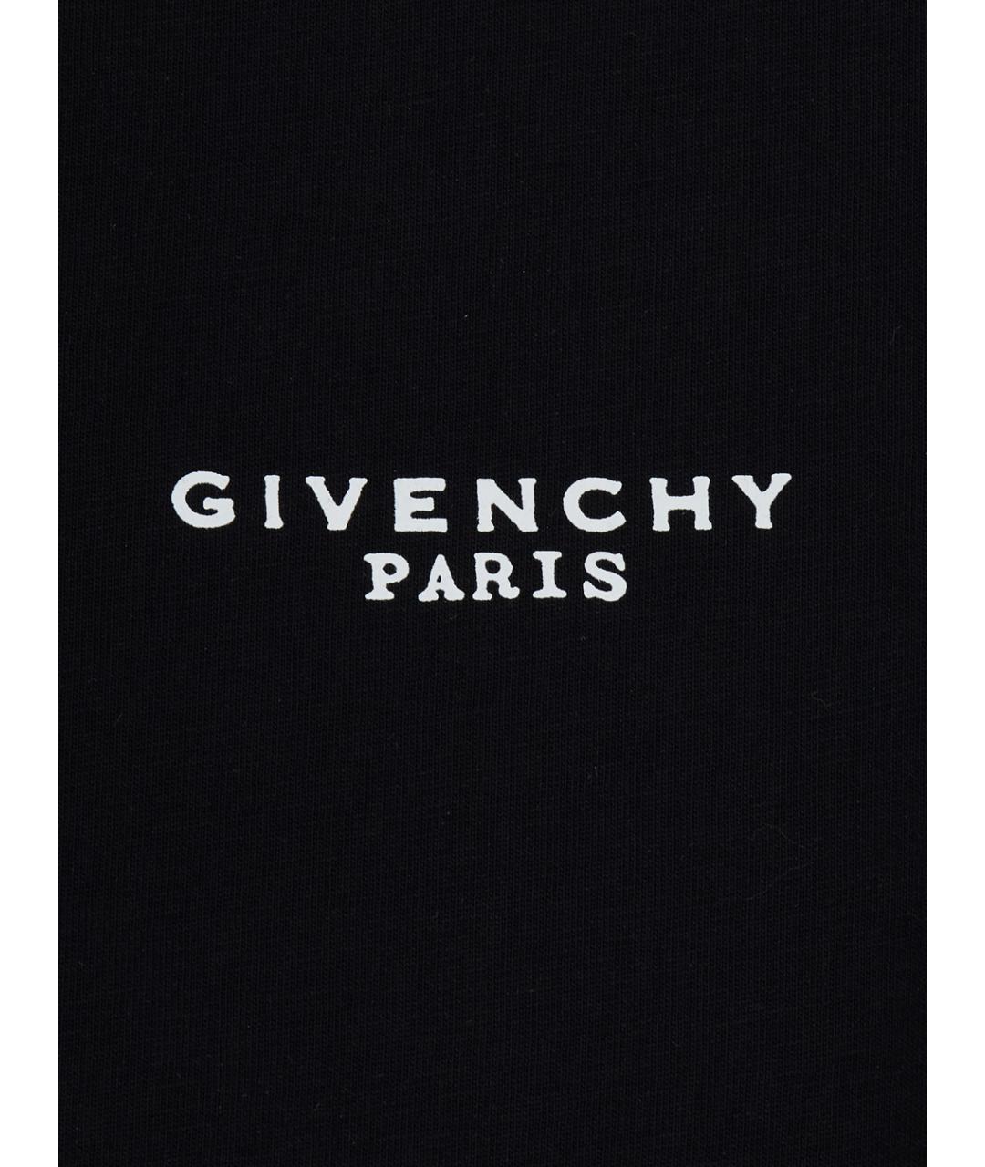 GIVENCHY Черная хлопковая детская футболка, фото 3