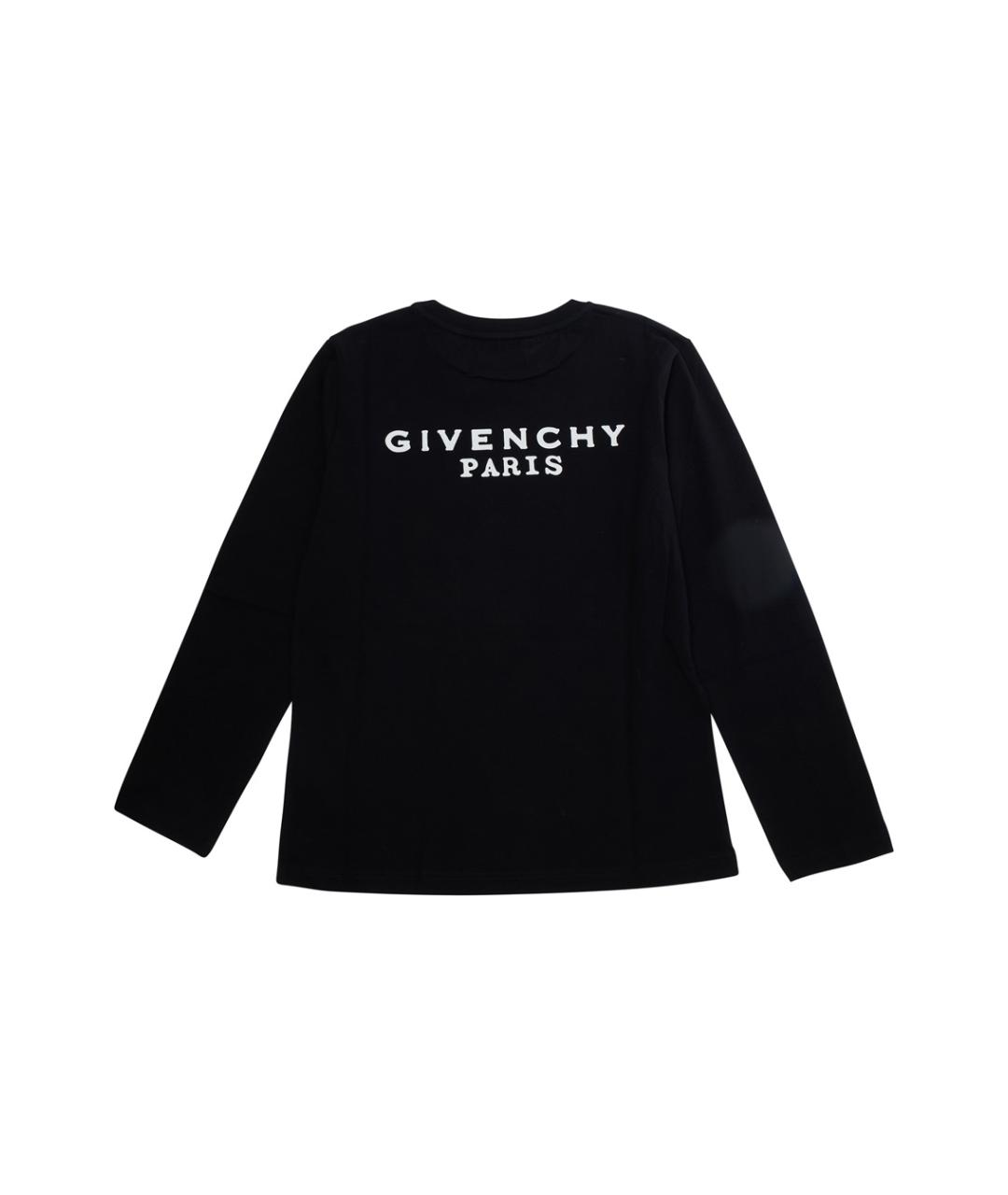 GIVENCHY Черная хлопковая детская футболка, фото 2