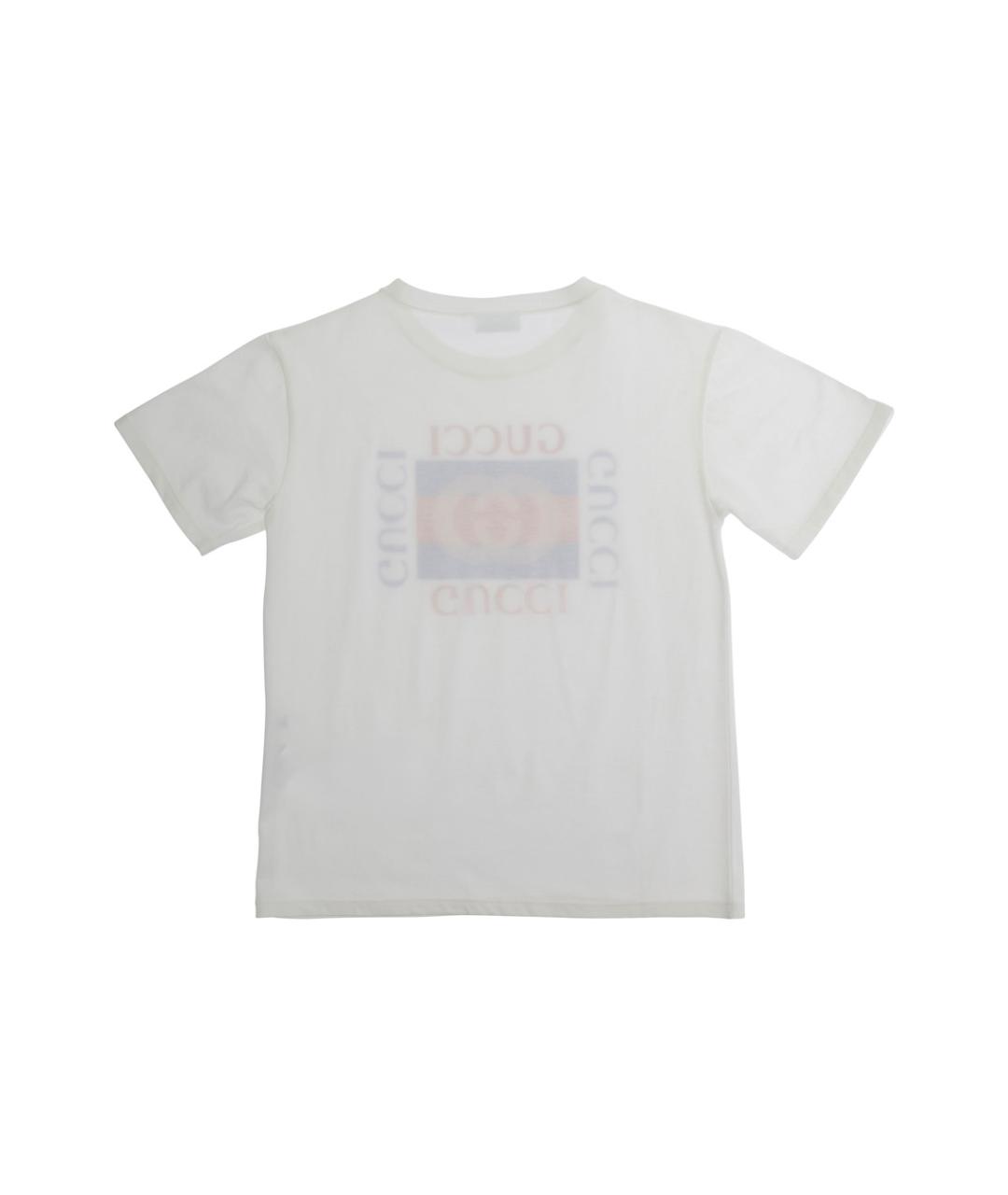 GUCCI KIDS Белая хлопковая детская футболка, фото 2