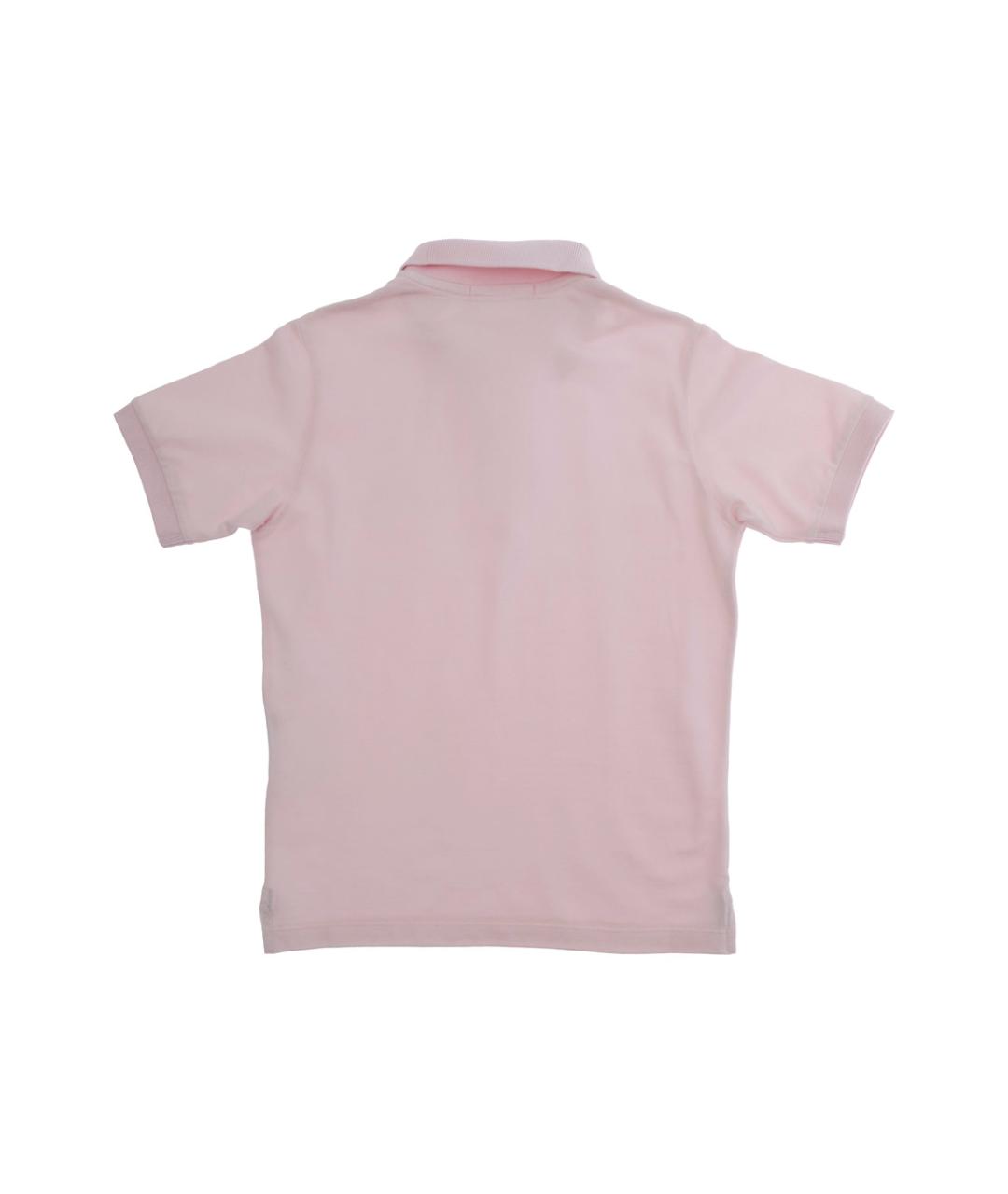 STONE ISLAND JUNIOR Розовая хлопковая детская футболка, фото 2