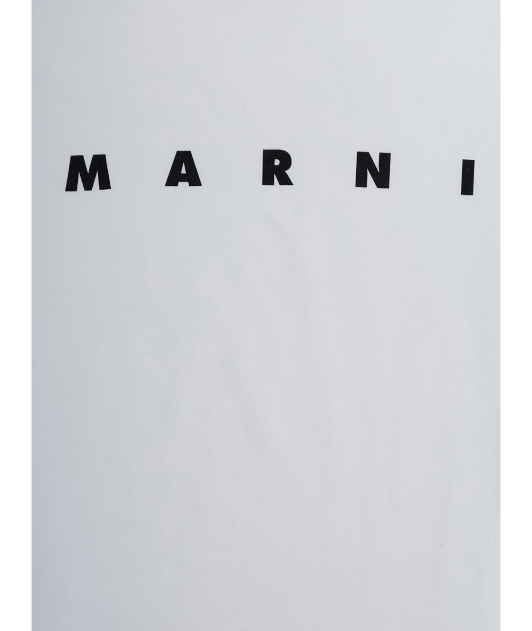 MARNI Белая хлопковая детская футболка, фото 3