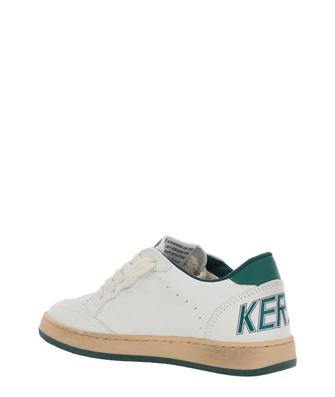 GOLDEN GOOSE Белые кожаные кеды, фото 3