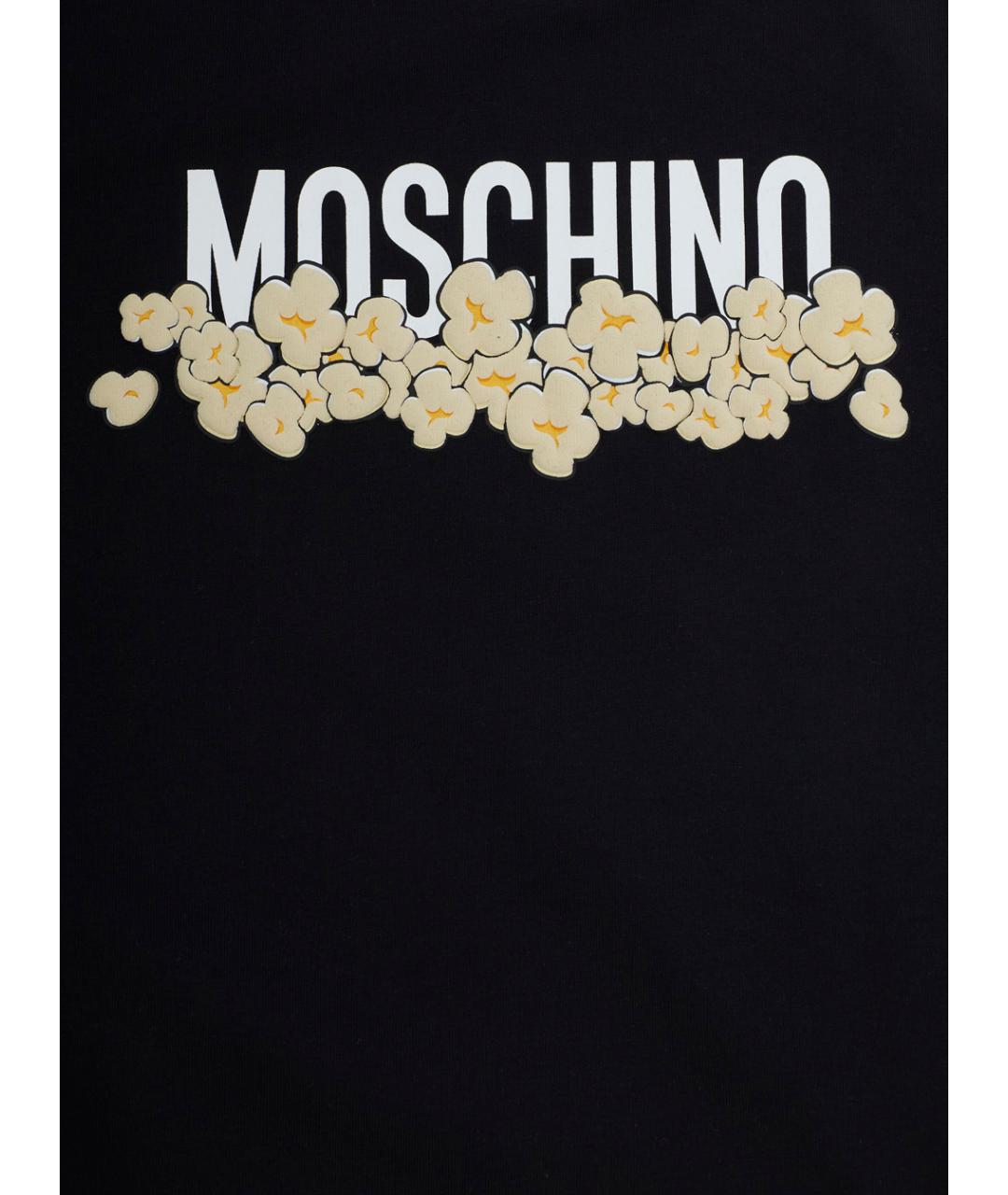 MOSCHINO Черная хлопковая детская футболка, фото 3
