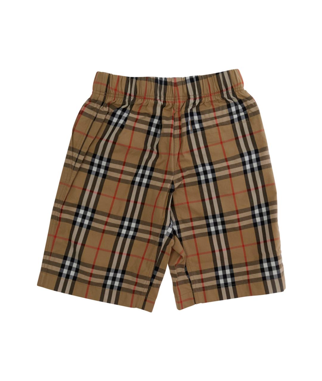 BURBERRY Бежевые хлопковые брюки и шорты, фото 2
