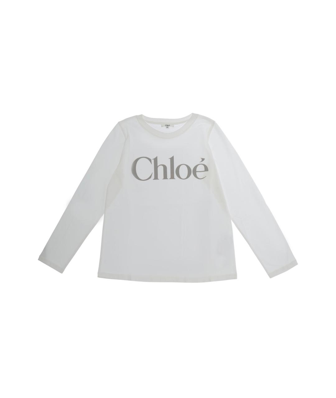 CHLOE Белый хлопковый детская футболка / топ, фото 1