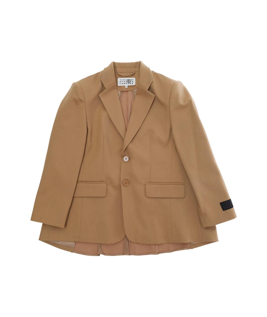 MM6 MAISON MARGIELA Бежевый шерстяной жакет / жилет, фото 1