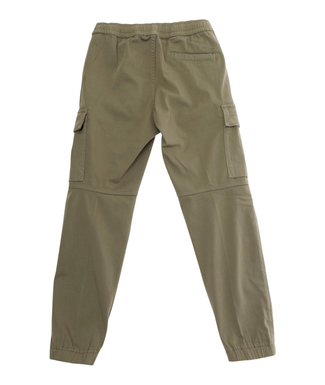 STONE ISLAND Бежевые хлопковые брюки и шорты, фото 2