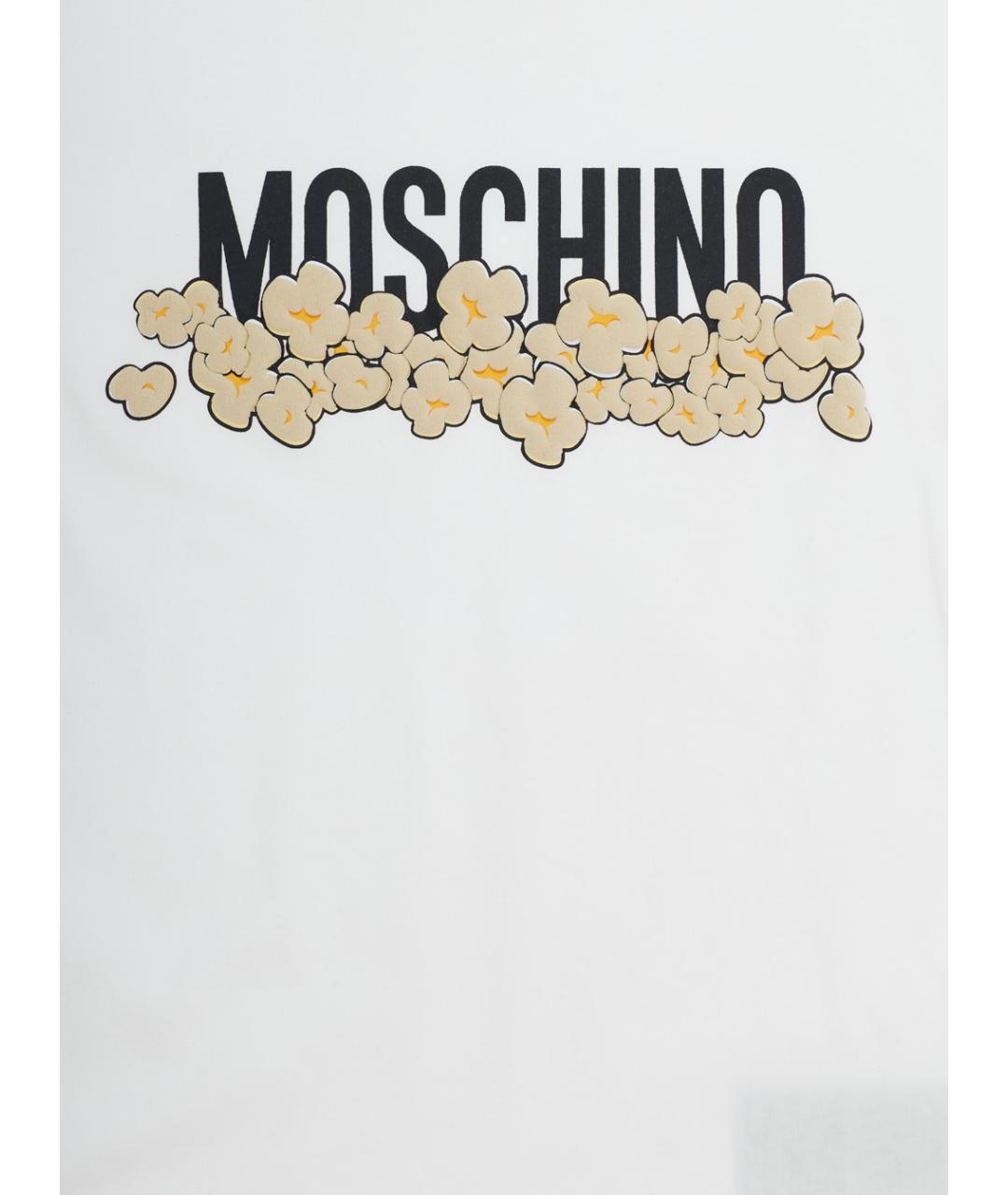 MOSCHINO Белая хлопковая детская футболка, фото 3