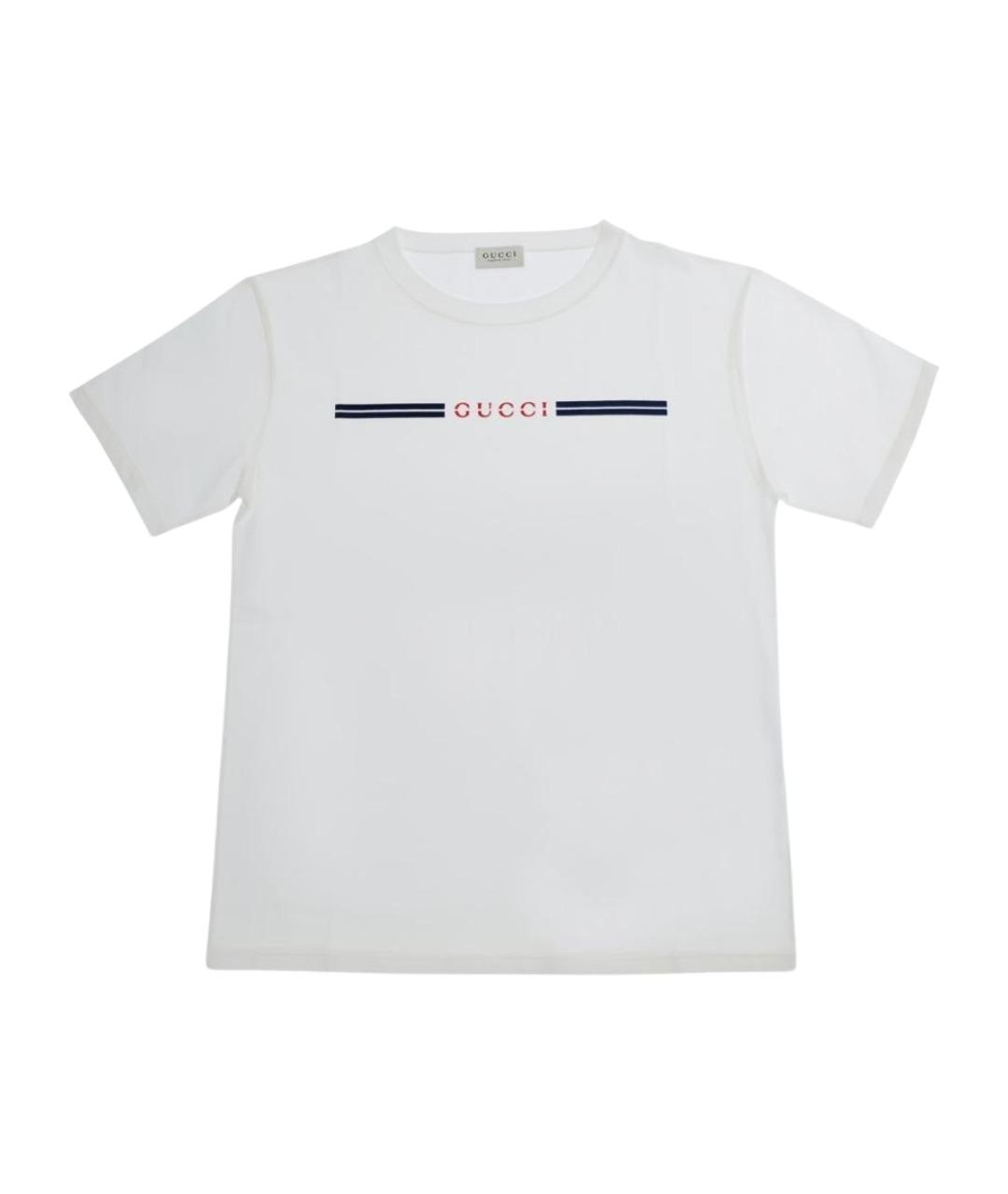 GUCCI KIDS Белая хлопковая детская футболка, фото 1