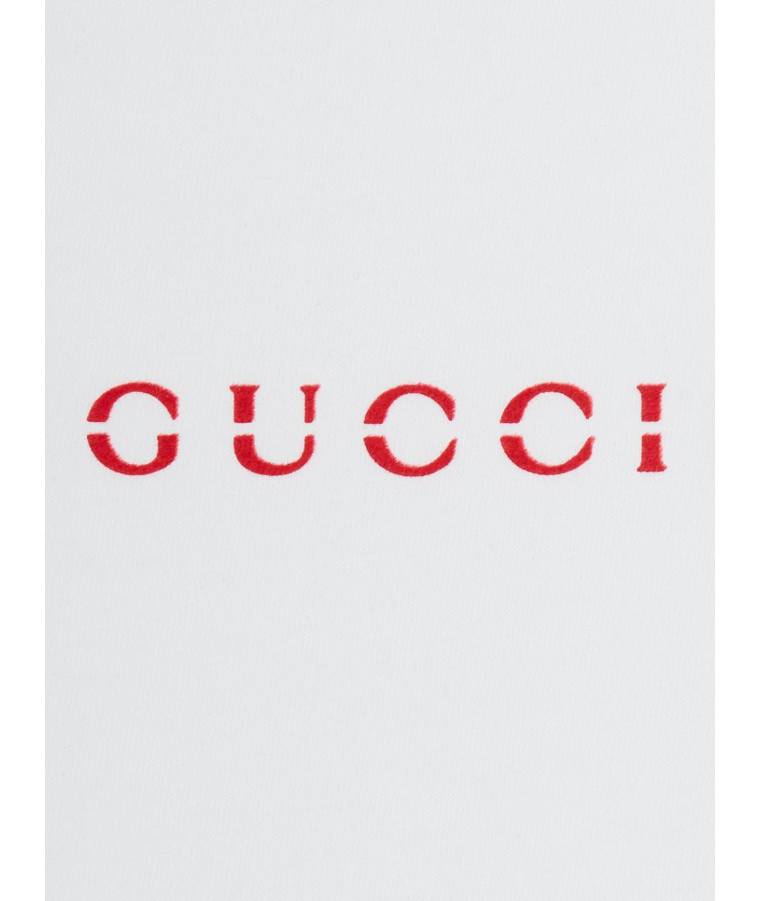 GUCCI KIDS Белая хлопковая детская футболка, фото 3