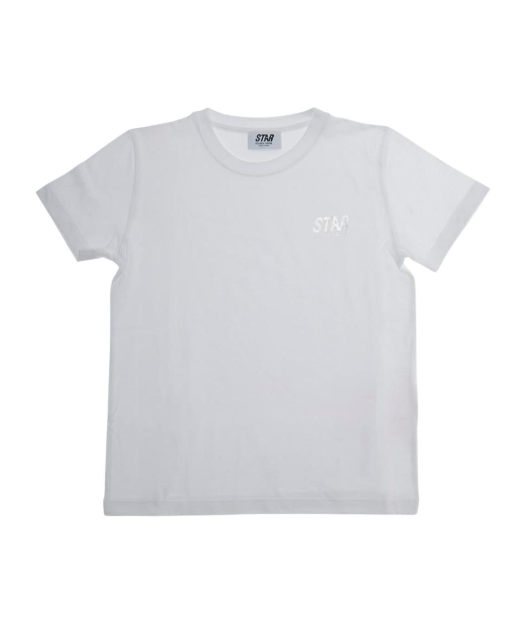 GOLDEN GOOSE Белая хлопковая детская футболка, фото 1