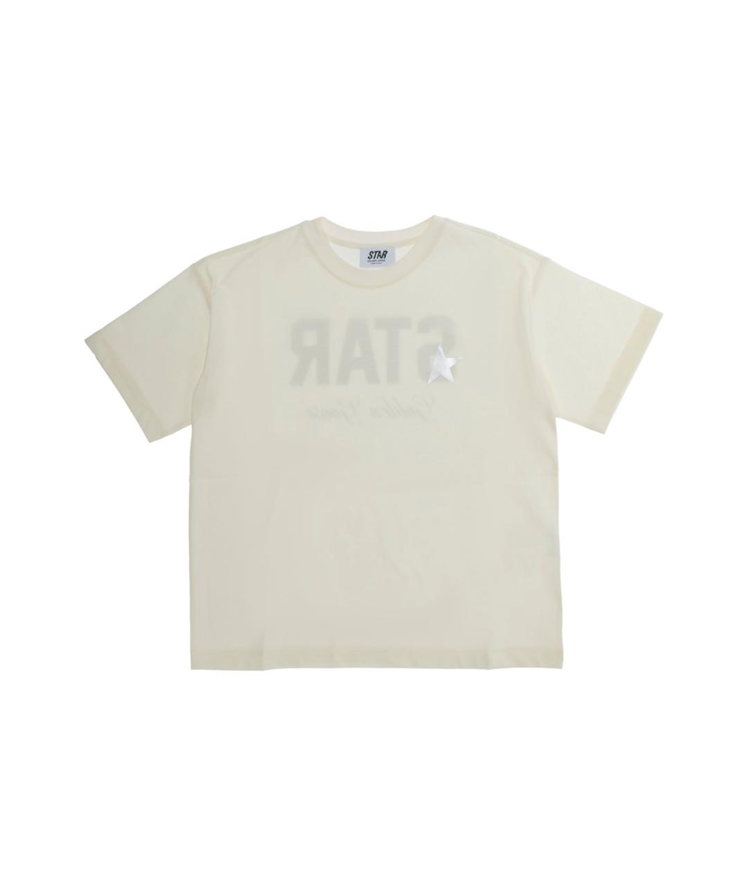 GOLDEN GOOSE Белая хлопковая детская футболка, фото 1